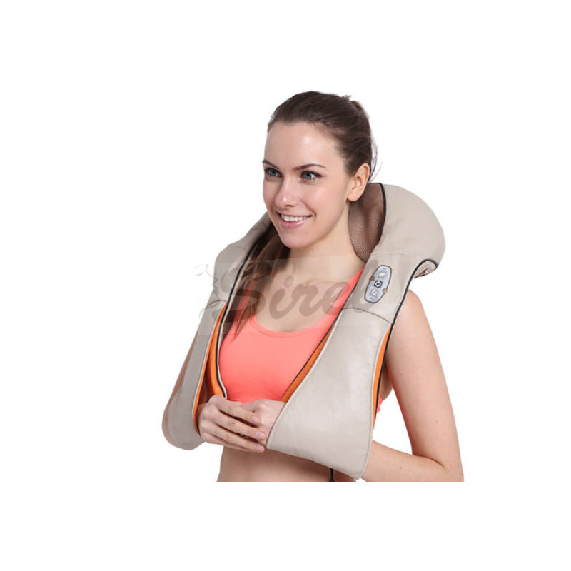 24W 4133 Bežová masážny Shiatsu prístroj s infra vyhrievaním na telo