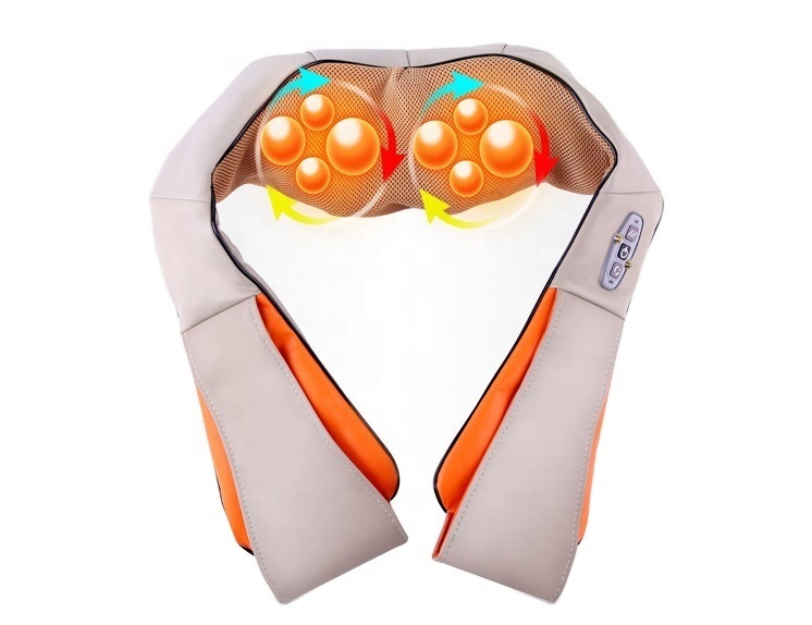 24W 4133 Bežová masážny Shiatsu prístroj s infra vyhrievaním na telo 