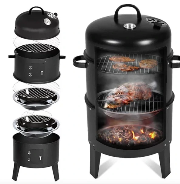 BBQ smoker gril 3v1 PERFECT HOME PH-13991