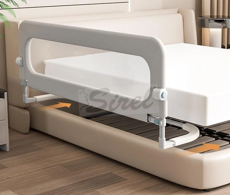 Bezpečnostná zábrana na posteľ pre deti, 150 cm, s nastaviteľnou výškou