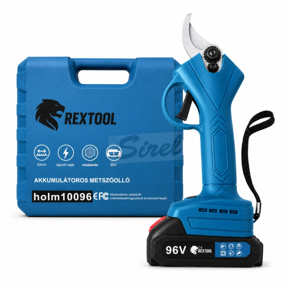 Nožnice Rextool s 2×96 V akumulátorom