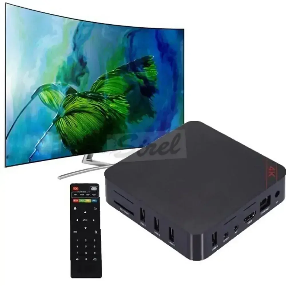 MX9 4K tv box Android TV box čierny