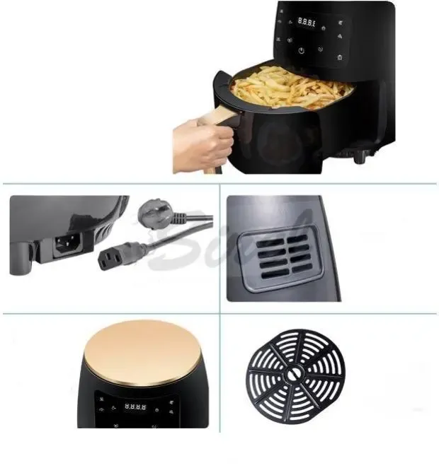 Airfryer NewLine S Lux Fritéza 6L-čierná