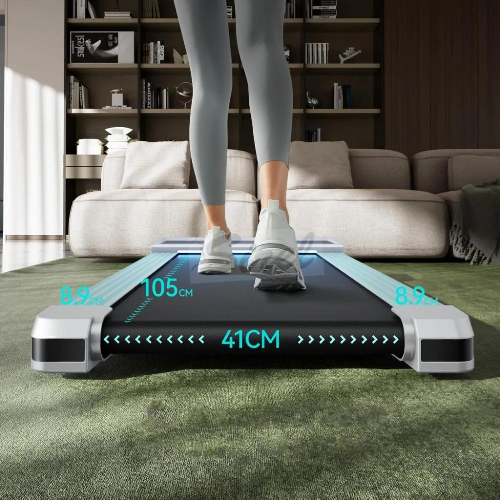 UMAY 8621 Bežecký pás s 12 prevodmi, aplikáciou a diaľkovým ovládaním, biela