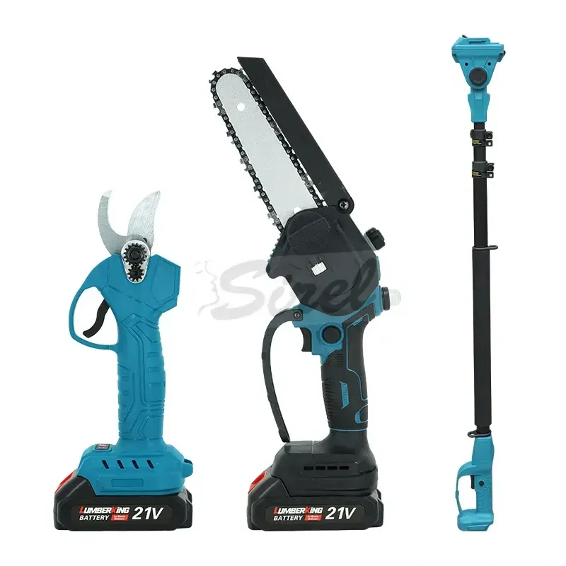 R8 Hayami  HA-1008 Akumulátorová reťazová píla a záhradnícke nožnice s teleskopickou rukoväťou, 2 batérie