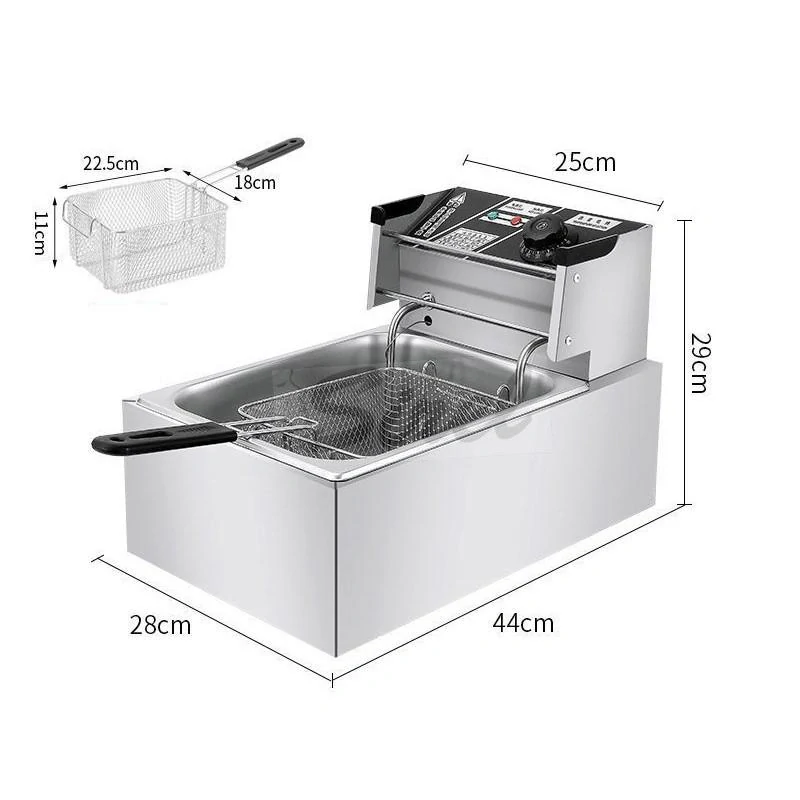 Elektrická fritéza - 1 x 6 L - 2500 W