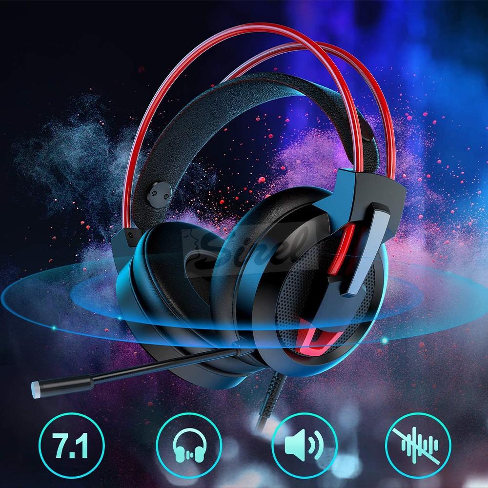 HellCrack Z11 Herné slúchadlá – káblové - červené