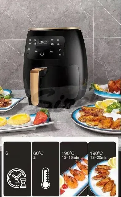 Airfryer NewLine S Lux Fritéza 6L-čierná