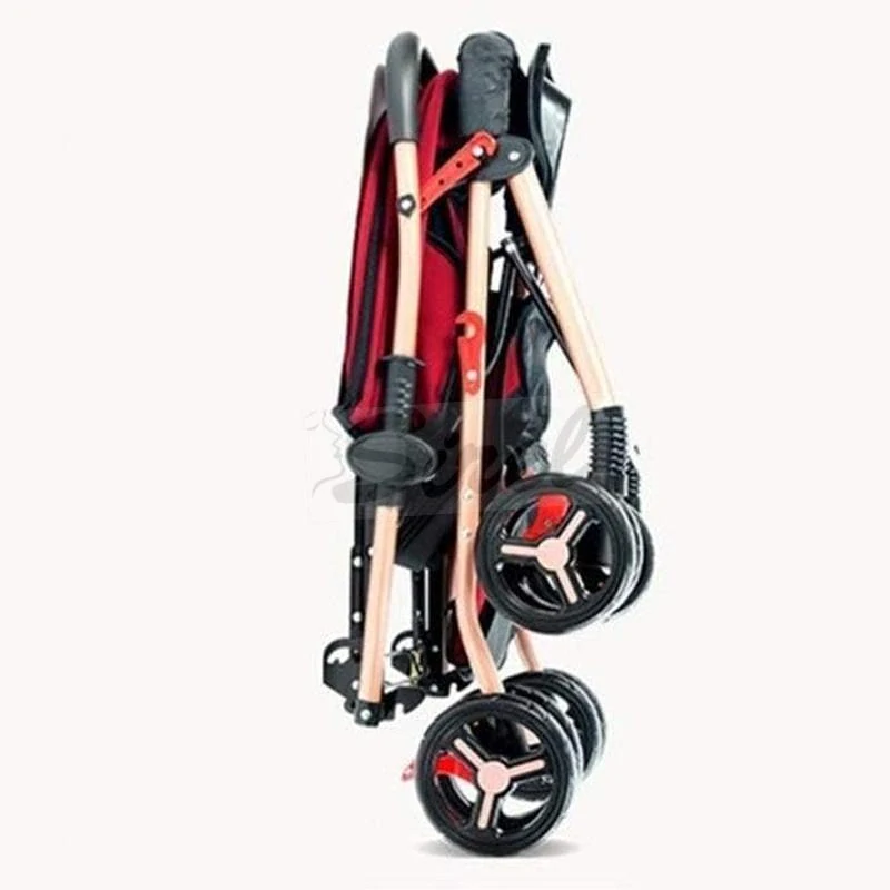 R8 Kids Bordový Skladací športový kočík , vodotesný