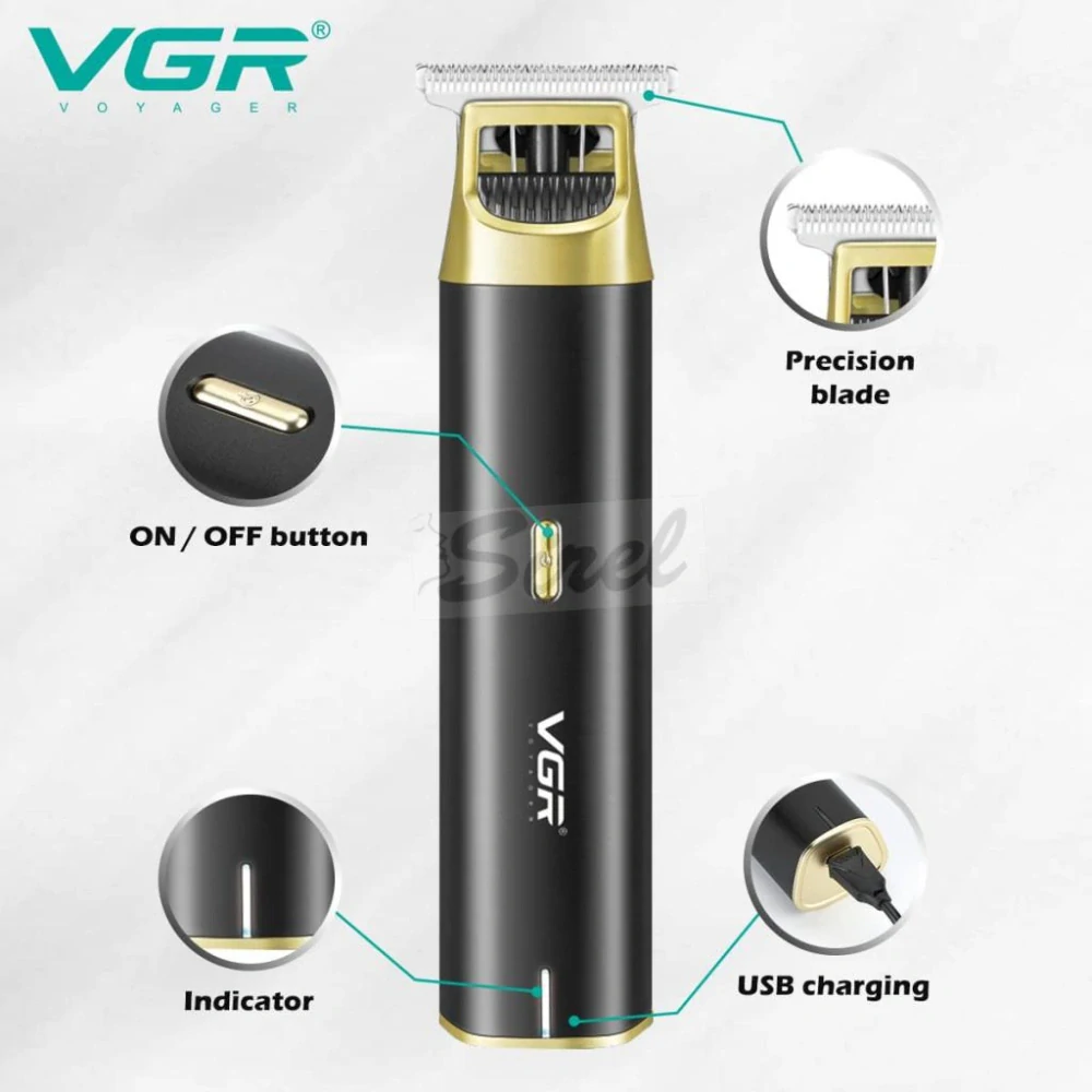 VGR V-957 – Profesionálny bezdrôtový strojček na strihanie vlasov