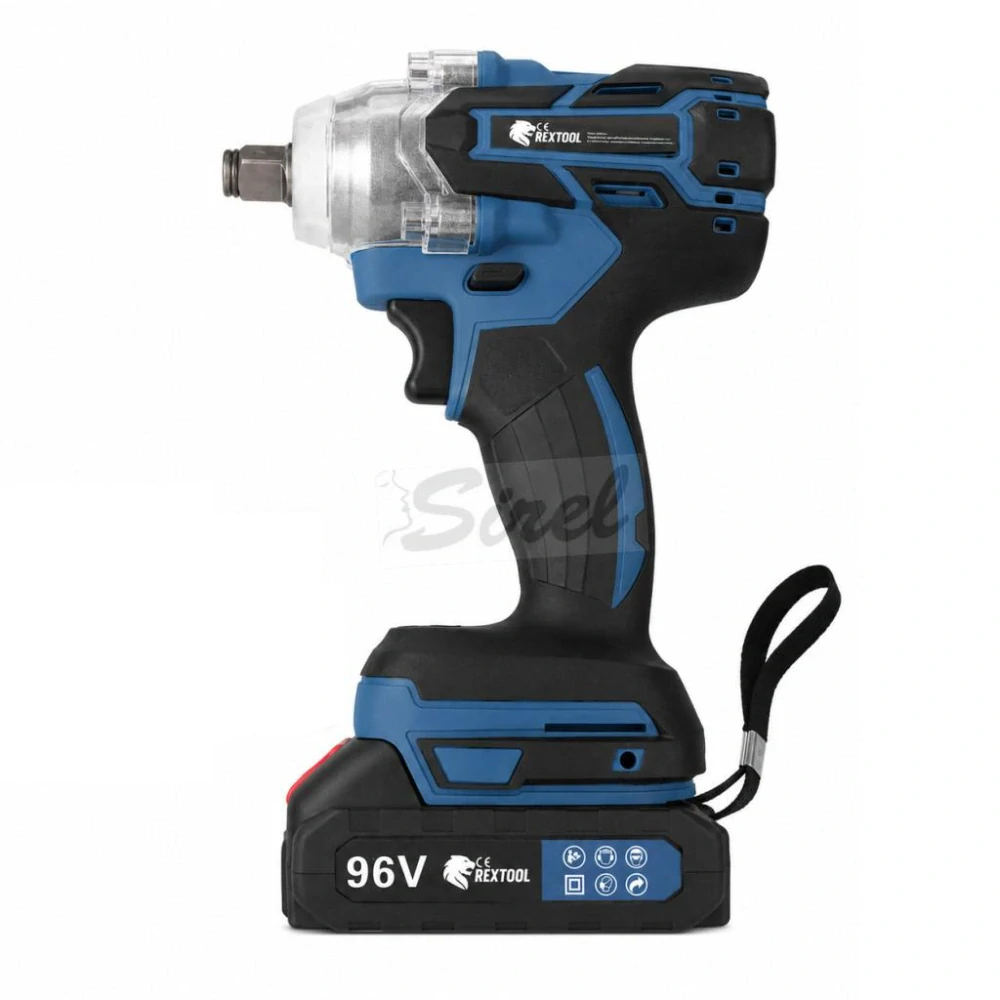 Trojdielna sada akumulátorového náradia Rextool s 2×96 V akumulátormi