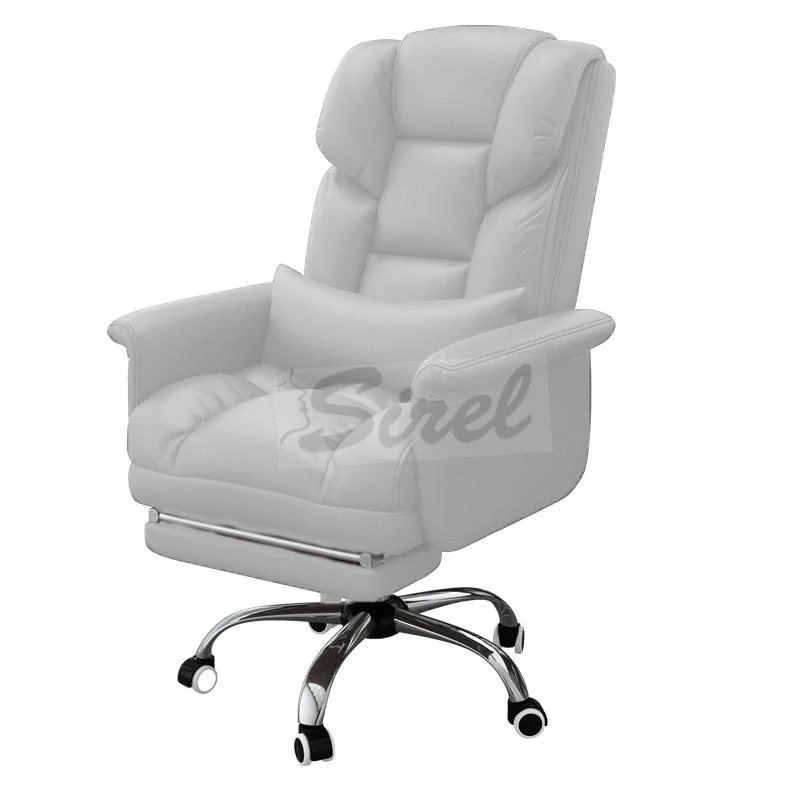 R8 Home 8516 Manažérska stolička Luxor s podnožkou biela