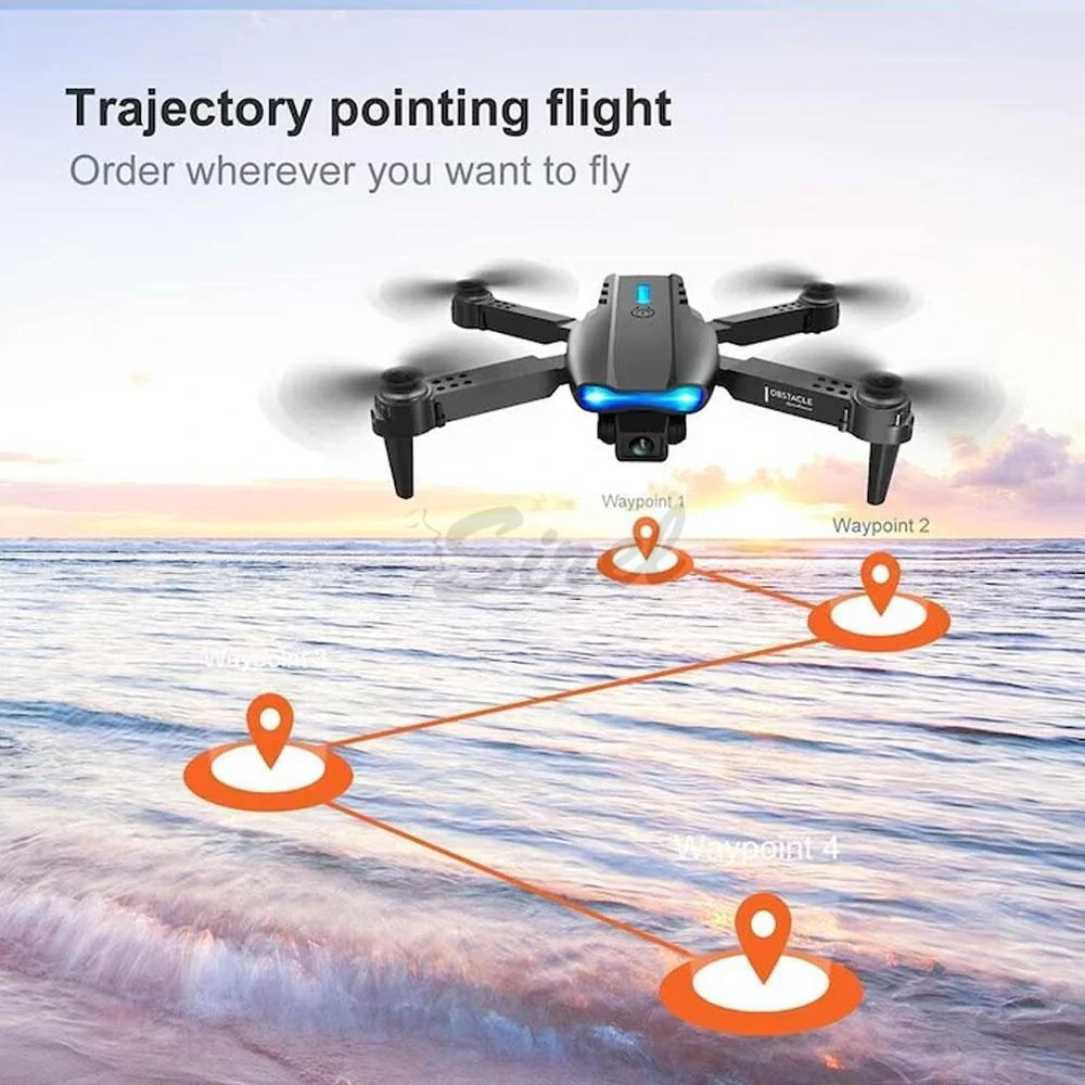 Dron Falcon DM700, skladací, HD kamera, s 2,4G diaľkovým ovládaním, maximálny dosah 300m, čierna farba