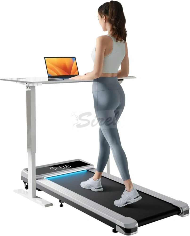 UMAY 8621 Bežecký pás s 12 prevodmi, aplikáciou a diaľkovým ovládaním, biela