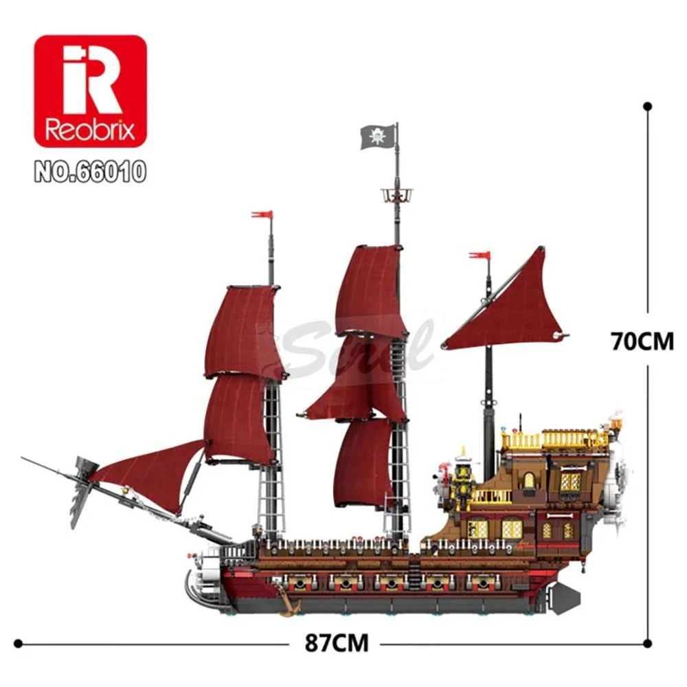 Reobrix Queen Anna’s Revenge – Stavebnica pirátskej lode (3066 dielikov)