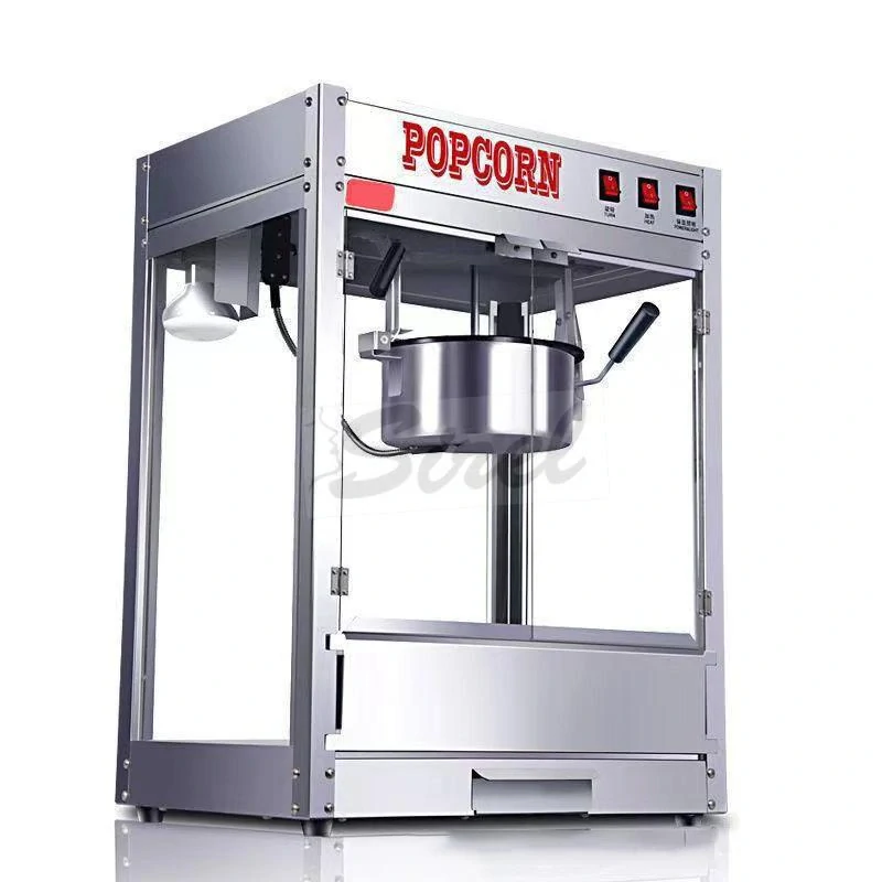 Elektrický stroj na popcorn – 1600 W – nerezové prevedenie