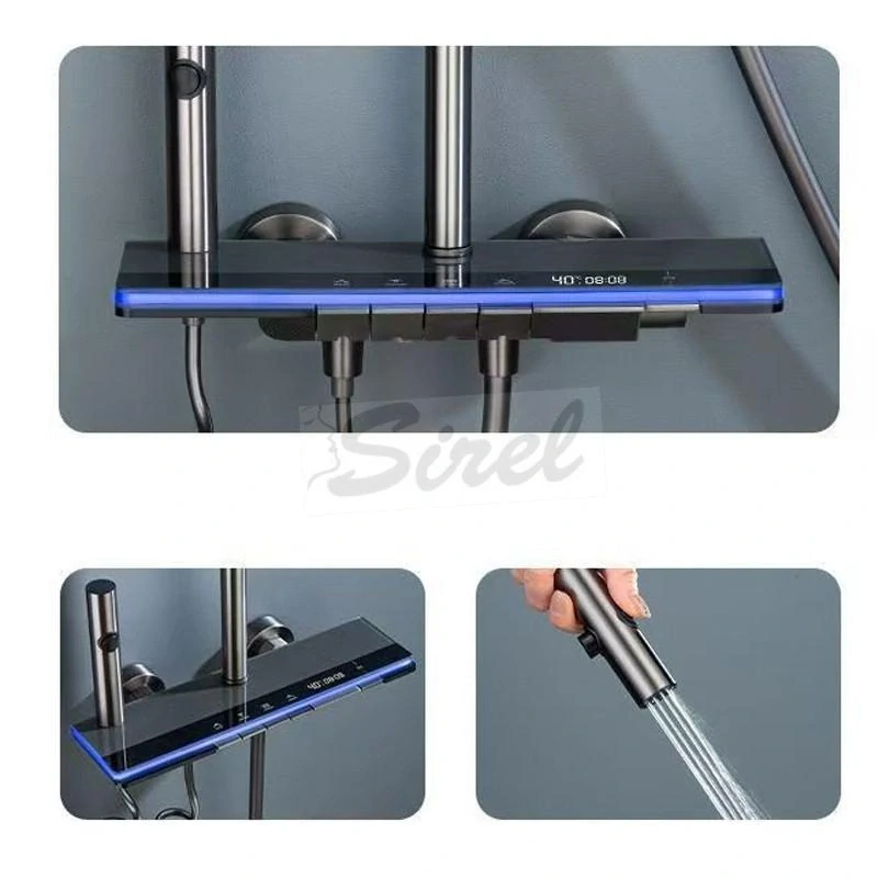 Prémiový inteligentný sprchový systém s digitálnym displejom