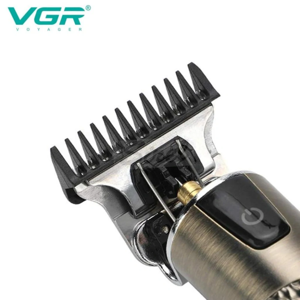 VGR V-983 Profesionálny bezdrôtový strojček na vlasy a kontúry – T-čepeľ, 0 mm strih, 1500 mAh batéria, výdrž až 200 minút