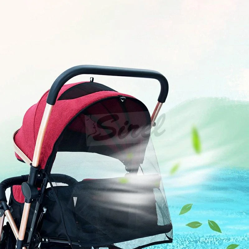 R8 Kids Bordový Skladací športový kočík , vodotesný