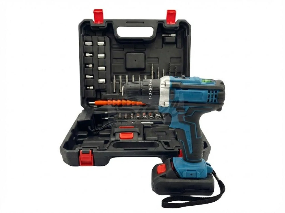 Rex Tool 48V akumulátorová vŕtačka-skrutkovač – súprava