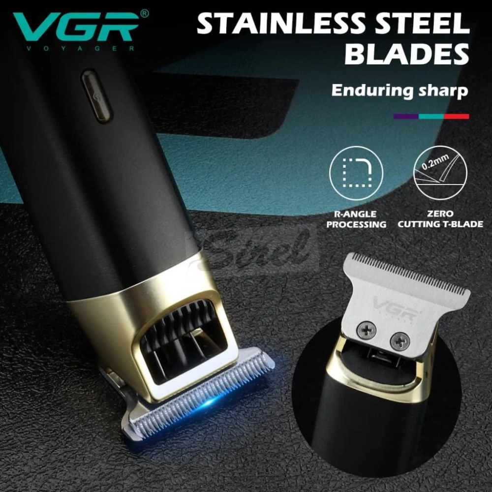 VGR V-957 – Profesionálny bezdrôtový strojček na strihanie vlasov