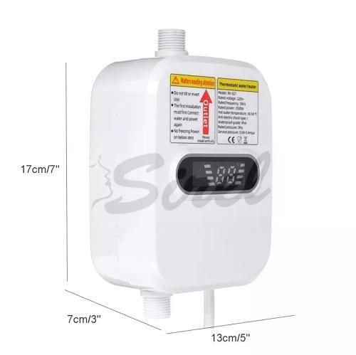 R8 Home Elektrický prietokový ohrievač vody s LCD displejom a sprchovou hlavicou