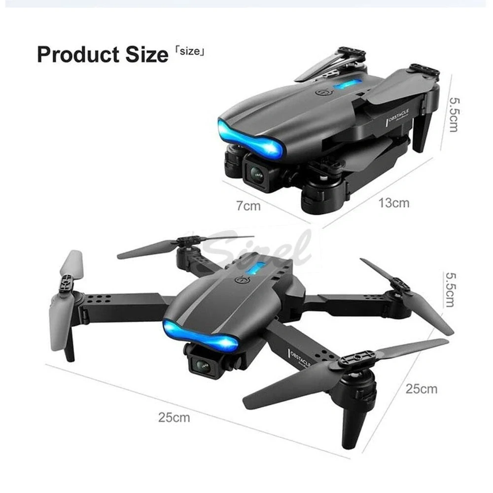 Dron Falcon DM700, skladací, HD kamera, s 2,4G diaľkovým ovládaním, maximálny dosah 300m, čierna farba
