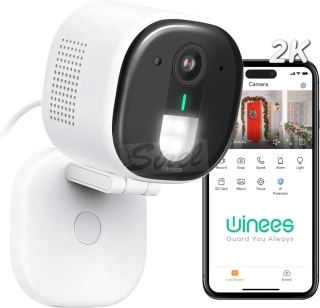 R8 Security Winees 2K wifi vonkajšia bezpečnostná kamera so 4 CCT svietidlami