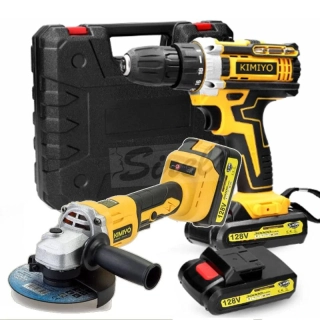 KIMIYO CH24-48 akumulátorový skrutkovač + uhlová brúska 2 batérie