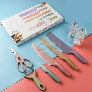 Darčeková sada R8 Home 6-dielna sada farebných nožov