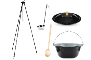 Perfect Home 144236 Zostava na guláš Trojnožka 13l