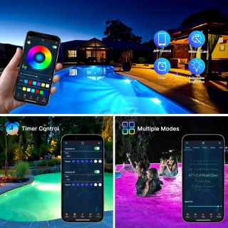AquaBeat Bazénové osvetlenie smart LED RGB