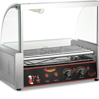 Stroj na prípravu hotdogov so 7 valcami a dvojitým regulátorom teploty